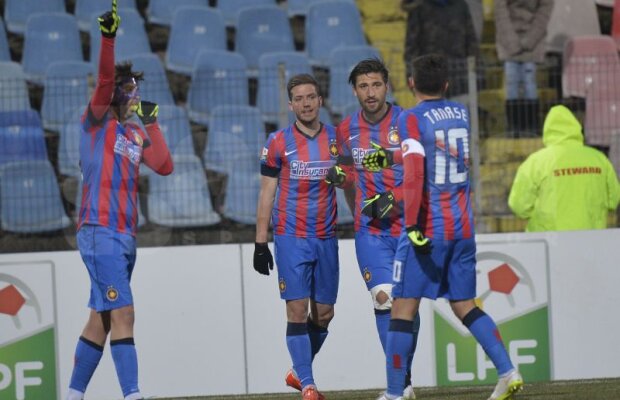 FOTO Raul Rusescu a avut un mod inedit de a sărbători golul înscris în faţa Astrei