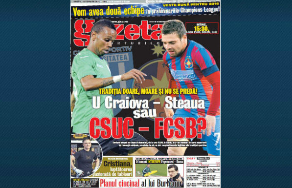 Răsfoieşte online Gazeta Digitală » Am aflat tactica lui Sorin Cârţu înaintea derby-ului cu Steaua: "Pîrjoliţi ogoarele, otrăviţi fîntînile!"