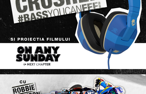 Robbie Maddison şi Skulcandy Crusher, spectacol, sîmbătă după-amiază, la Mall Promenada