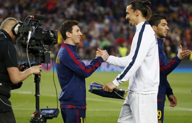 Între timp, la Paris... » Ce făcea Ibrahimovici în ziua în care Messi mai dădea o mostră de geniu 
