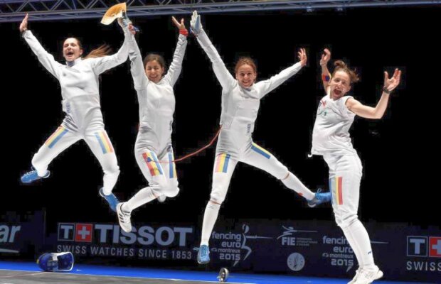 Aur pentru România! Tricolorele, campioane europeane la spadă, pe echipe!