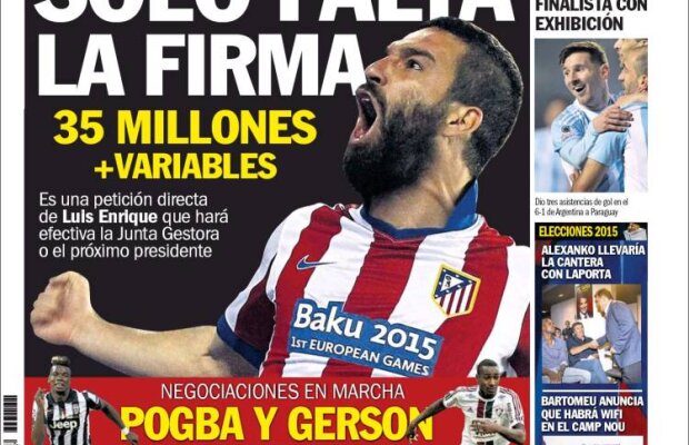 Ce scriu azi ziarele de sport din lume (2 iulie 2015)