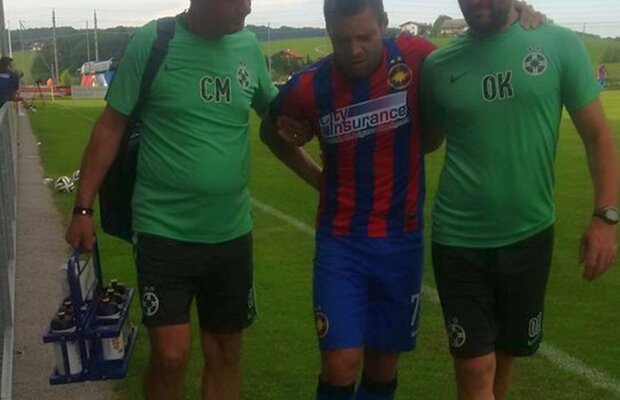 Ghinion pentru Steaua! După ce l-a vîndut pe Tănase, campioana a mai pierdut un jucător: s-a accidentat în amicalul cu Qarabagh