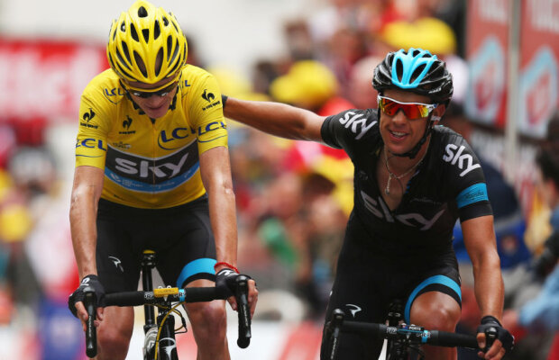 Incident grav în Turul Franței! Un spectator l-a lovit cu pumnul pe ”locotenentul” lui Froome