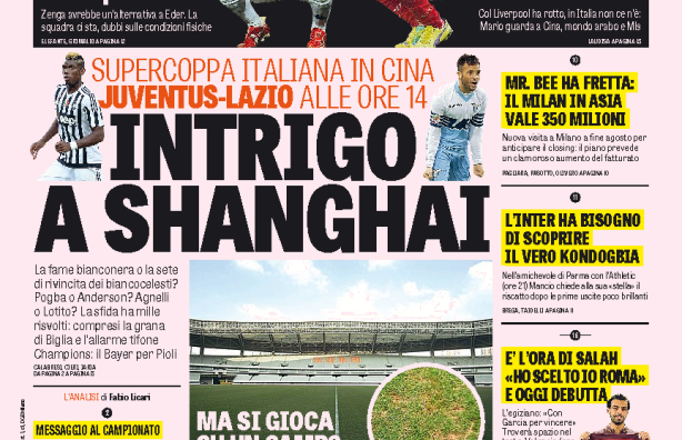 Ce scriu azi ziarele de sport din lume (8 august 2015)