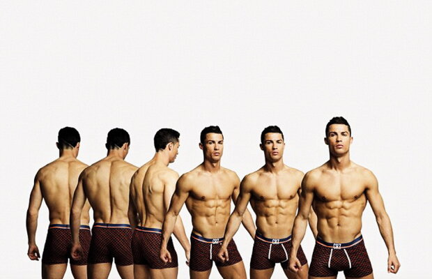 Cristiano Ronaldo, în lenjerie intimă! Imaginile fac furori pe internet 