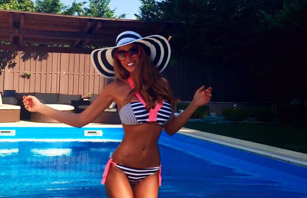 Bianca Drăgușanu, o nouă apariție hot la piscină