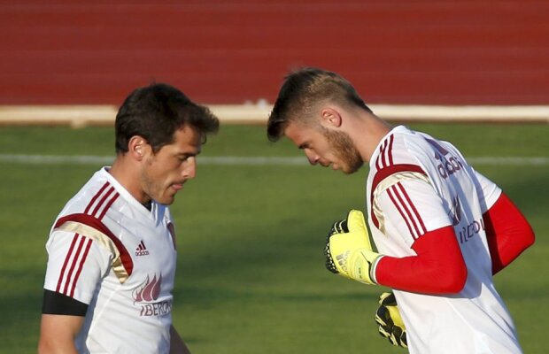 VIDEO Moment inedit la antrenamentul Spaniei: obraznicul De Gea "i-a spart ceasul" lui Casillas :)