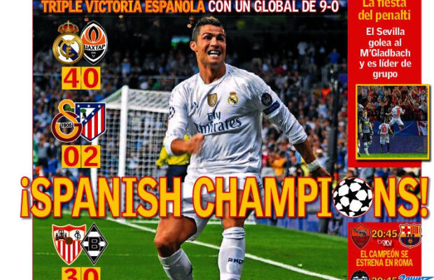 Ce scriu azi ziarele de sport din lume (16 septembrie 2015)