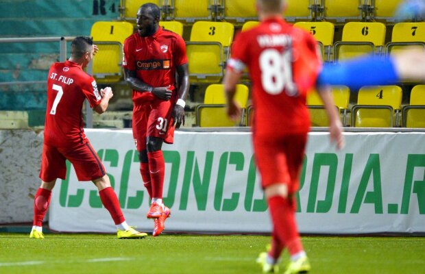 VIDEO+FOTO Dinamo stă în coasta Stelei după victoria împotriva Concordiei, scor 3-1