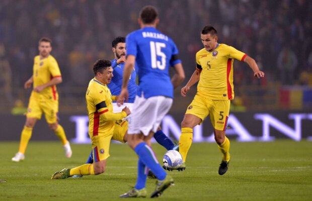 Note » 3 "tricolori" au dezamăgit în meciul cu Italia » Andone a fost eroul României