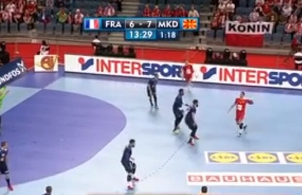 VIDEO Dublă aeriană finalizată de macedoneni în prima zi a CE 2017 handbal » Omeyer a rămas fără replică 