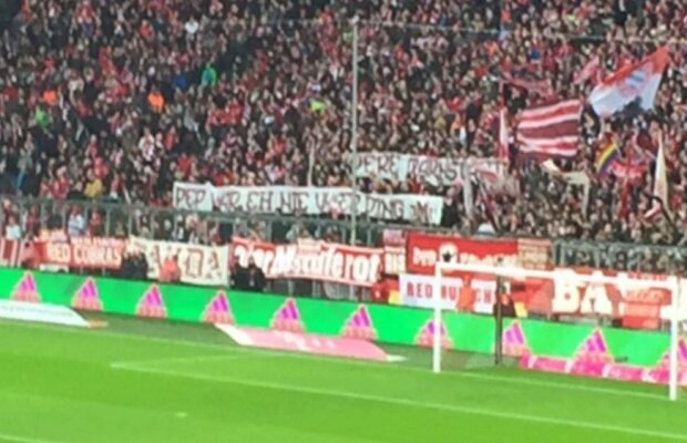 FOTO Pep Guardiola, taxat dur de galeria lui Bayern Munchen! Anunțul plecării la City i-a scos din sărite pe fani!
