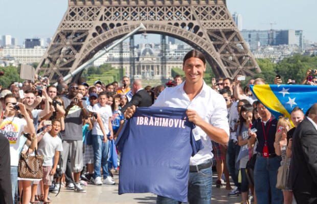 Inegalabilul Zlatan: "Dacă mi se va ridica o statuie lângă Turnul Eiffel, sigur voi rămâne" » Ce răspuns a primit