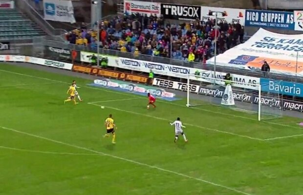 VIDEO Ratarea sezonului în Norvegia! N-a reușit să o bage în plasă din 2 metri la primul meci în fața fanilor
