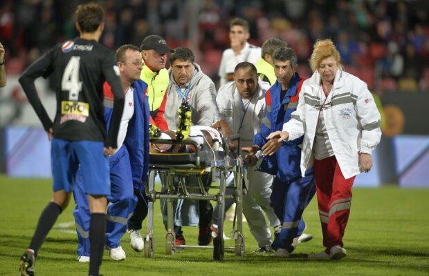 Prima reacție din tabăra dinamovistă despre situația lui Ekeng: "Salvarea a venit după 3 minute și n-am văzut nicio mască de oxigen"