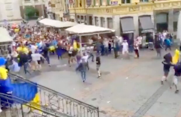 VIDEO Un EURO plin de violențe » Nemții și ucrainenii s-au luat la bătaie în Lille înaintea meciului din grupele EURO