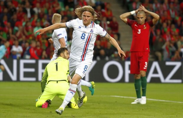 VIDEO+FOTO Primul şoc la EURO! Islanda, rezultat istoric la primul meci la un turneu final, în fața Portugaliei, 1-1!