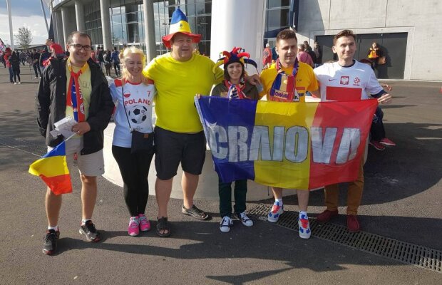 VIDEO + FOTO Primii fani au ajuns la Stade de Lyon » Pactul dintre suporterii români şi cei polonezi înainte de România - Albania