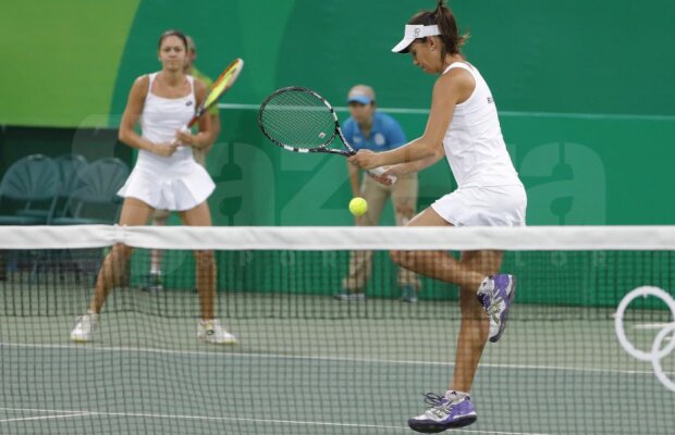 GALERIE FOTO INTERVIU cu dublul Mitu-Olaru, după înfrângerea în fața rusoaicelor duble campioane de Mare Șlem Makarova și Vesnina