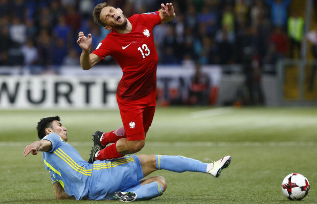 Au luat castana! Polonia s-a poticnit în Kazahstan și începe campania cu un egal, 2-2