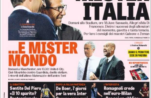 Ce scriu azi ziarele de sport din lume (9 septembrie 2016)