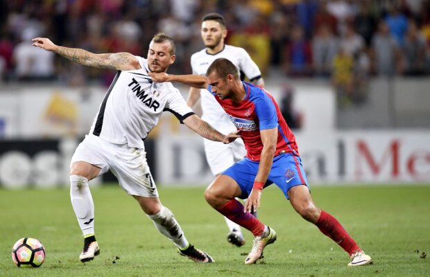 Scandal la finalul Steaua - Astra 1-0 » Alibec acuză că a fost lovit în cap și s-a înjurat cu suporterii