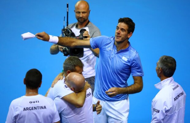 Argentina, foarte aproape de finala Cupei Davis » Meci maraton între Murray şi Del Potro