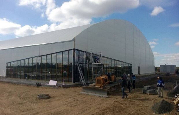 GALERIE FOTO Patinoarul făcut de Ion Țiriac este aproape gata! Imagini din construcția de la Otopeni