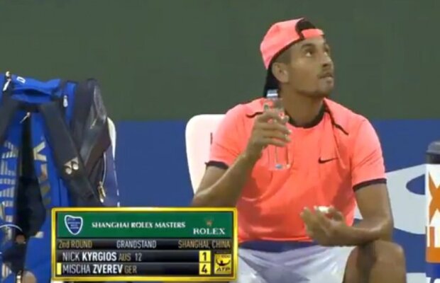 Suspendare record pentru Kyrgios, în urma comportamentului nesportiv de la Mastersul de la Shanghai!