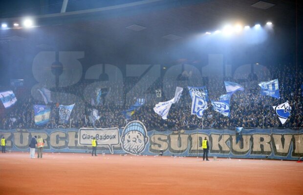 VIDEO Atmosferă de meci mare la Zurich - Steaua » Suporterii gazdelor i-au speriat pe steliști