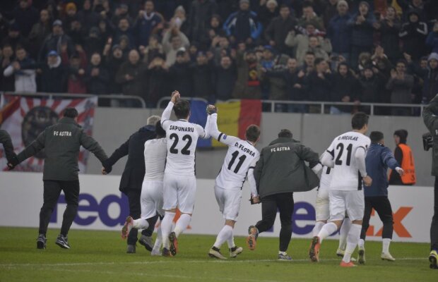 Jucătorii Astrei jubilează după calificarea istorică: " Am făcut-o pentru public și pentru țară. Am scris o nouă pagină în istoria fotbalului românesc"