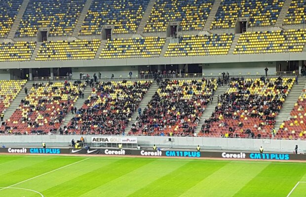 VIDEO+FOTO Deșertul Național Arena » Câți suporteri au venit la meciul Stelei cu ASA