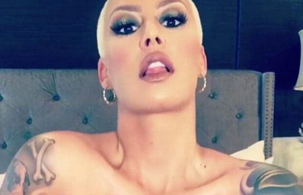 FOTO » Amber Rose, în cel mai minuscul sutien