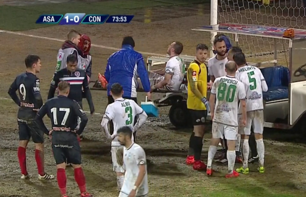 Bălgrădean, furios la finalul meciului de la Târgu Mureș » Ce l-a nemulțumit pe goalkeeper