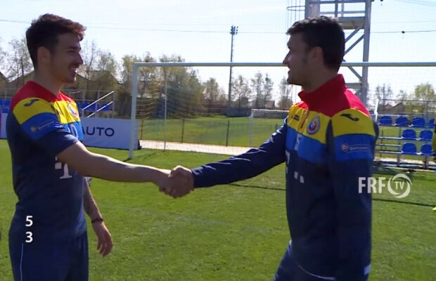 VIDEO Hanca impresionează la națională! L-a "bătut" pe Budescu la antrenamente