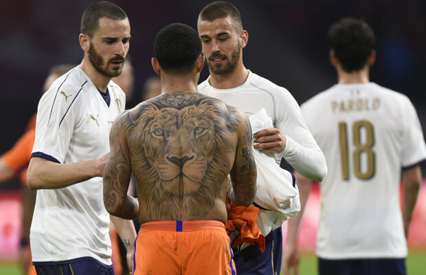 "Leul" Olandei » Un atacant batav e fan înrăit al tatuajelor