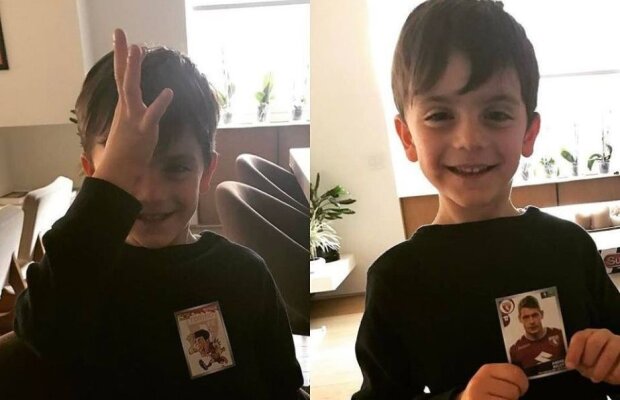 Provocare în familie! Fiul lui Bonucci adună abțibilduri cu Belotti!