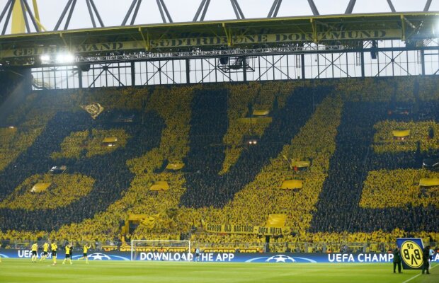VIDEO + FOTO Coregrafia superbă a fanilor Borussiei din meciul cu Monaco + Ultrașii nemților, mesaj pentru UEFA