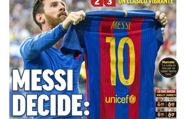 Ce scriu azi ziarele de sport din lume (24 aprilie 2017)