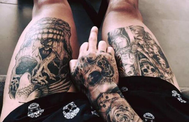 Are picioarele tatuate cu cranii » Un fotbalist nu prea cuminte: recunoști jucătorul? 