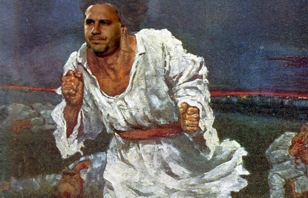 VIDEO Șumudică, reacție nervoasă după meciul cu FCSB: "Băi, Sandule, stă ăsta cu ochiul în mână" » Dinu l-a ironizat: "Îmi amintește de țăranii din tabloul «Răscoala»"