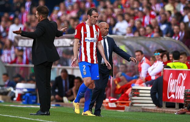Sezon încheiat pentru Godin după suspendarea primită » Ce i-a spus jucătorul de la Atletico Madrid arbitrului