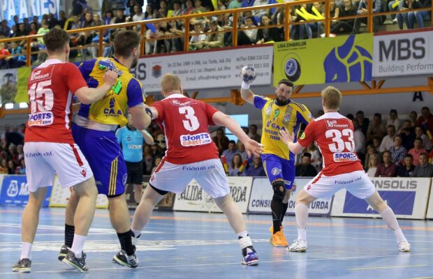 Adio, Cupă! Potaissa Turda a pierdut la 9 goluri în prima manșă a finalei Challange Cup cu Sporting, scor 28-37