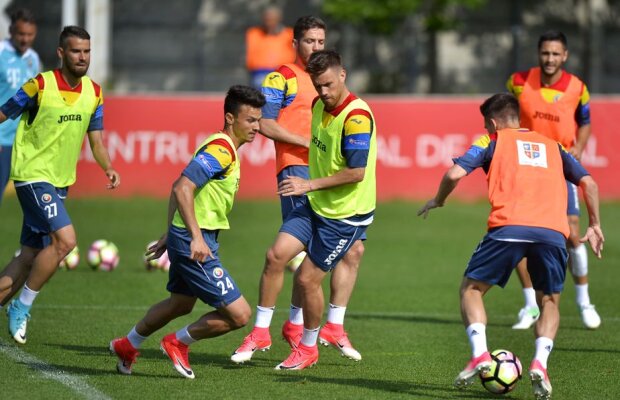 Antrenamente tari înainte de meciul cu Polonia! Jucătorii României au avut intrări dure: 3 "tricolori" au avut de suferit