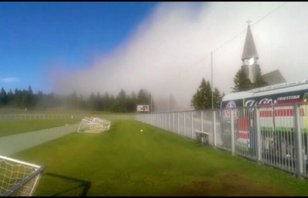 VIDEO Corespondență din Slovenia » Jucătorii Astrei, "înghițiți" de un val de ceață în cantonament