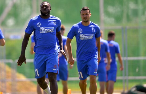 EXCLUSIV VIDEO Corespondență din Slovacia » Alertă în cantonamentul celor de la FCSB: un jucător important nu s-a putut antrena alături de restul echipei 