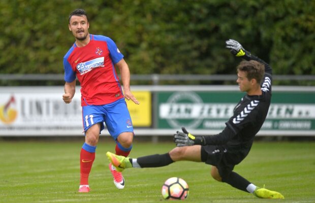 VIDEO + FOTO I-au "încărcat" » Succes categoric pentru roș-albaștri în primul test al verii: 7-0, "dublă" la debut pentru Budescu