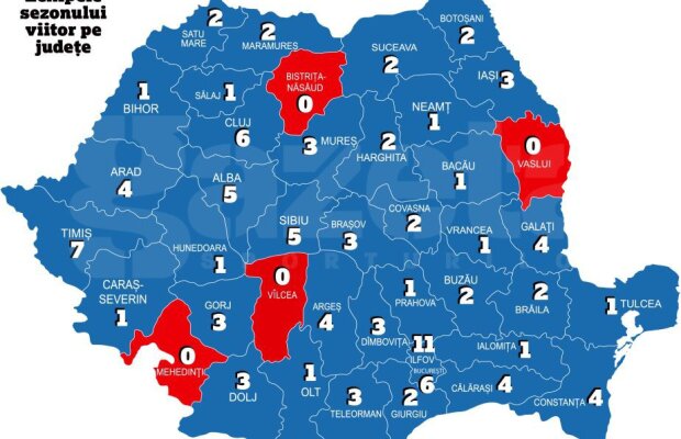 FOTO Am făcut HARTA fotbalului românesc! » Cum arată primele 3 ligi după ultimele schimbări + TOP 10 orașe fără echipă în primele 3 divizii + cum se va disputa sezonul viitor
