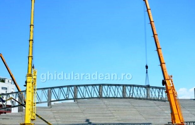 GALERIE FOTO Continuă lucrările la o nouă arenă din România » Va fi o premieră la nivel național